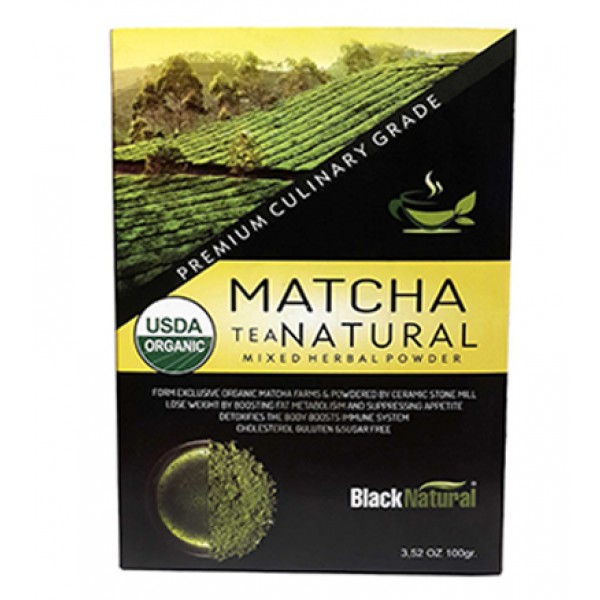 Black Natural Matcha Çayı Tea am